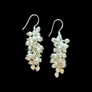 Grape Cluster Dangle Earrings